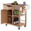 Douglas Utility Kitchen Cart; Natural