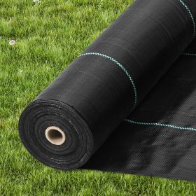 VEVOR 5FTx250FT Premium Heavy Duty Weed Barrier Landscape Fabric, 5OZ Woven Geotextile Fabric Under Gravel