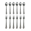 12 Pieces Stainless Steel Forks And Spoons Flatware Tableware Set Kitchen