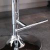 A&A Furniture,Swivel Velvet Barstools Adjusatble Seat Height from 25-33 Inch, Modern Upholstered Chrome base Bar Stools with Backs Comfortable Tufted