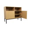 Coffee Bar Cabinet, Corner Storage Cabinet, Modern Buffet Sideboard, Entertainment Center, Storage Cabinet with Doors and Shelves, Media Cabinet for 5