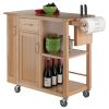 Douglas Utility Kitchen Cart; Natural