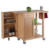 Douglas Utility Kitchen Cart; Natural