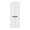 DEPOT E-SHOP Atka 67"H Kitchen Storage Cabinet, with Four Doors and Five Interior Shelves,White/Black