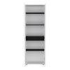 DEPOT E-SHOP Atka 67"H Kitchen Storage Cabinet, with Four Doors and Five Interior Shelves,White/Black