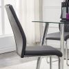 Modern Dining Chairs with Faux Leather Padded Seat Dining Living Room Chairs Upholstered Chair with Metal Legs Design for Kitchen, Living, Bedroom, Di