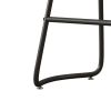 Multi-Functional Kitchen Island Cart with Stylish and Minimalist Bar Stools, Combination Set, Convenient and Practical (Black Kitchen Island + Brown B