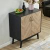 JaydenMax Modern Buffet Storage Cabinet, Sideboard Buffet Cabinet with Doors and Storage Shelves for Kitchen, Office, Dining Room, Living Room