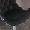 A&A Furniture,Swivel Velvet Barstools Adjusatble Seat Height from 25-33 Inch, Modern Upholstered Chrome base Bar Stools with Backs Comfortable Tufted