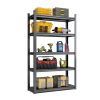 H72 * W47.2 * D23.6 Storage Shelves 5 Tier Heavy Duty Metal Shelving Unit Adjustable Shelving Units and Storage Rack Kitchen Garage Shelf