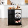 Rolling Kitchen Island Utility Storage Cart with 3 Large Drawers