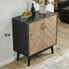 JaydenMax Modern Buffet Storage Cabinet, Sideboard Buffet Cabinet with Doors and Storage Shelves for Kitchen, Office, Dining Room, Living Room