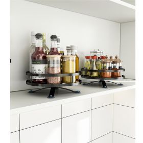 Turntable Lazy Susan Organizer Rotating Spice Storage Rack Organization for Kitchen Countertop Cabinet (Shape: Round)