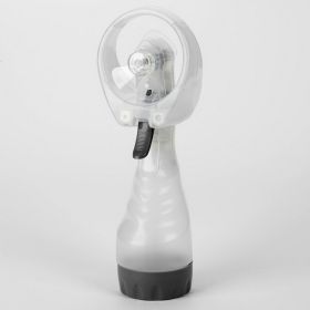 Water spray hand-held fan 2 AA batteries with ice and water fan students travel Creative Electric fan (Dimensions: 17*9cm, Color: White)