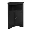 sideboard cabinet,corner cabinet,Bathroom Floor Corner Cabinet with Doors and Shelves, Kitchen, Living Room,Free Standing Storage Cabinet for Bathroom