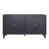 Accent Cabinet 4 Door Wooden Cabinet Sideboard Buffet Server Cabinet Storage Cabinet, for Living Room, Entryway, Hallway, Office, Kitchen and Dining R