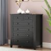 Drawer Dresser BAR CABINET side cabinet,buffet sideboard,buffet service counter, solid wood frame,plasticdoor panel,retro shell handle,applicable to d